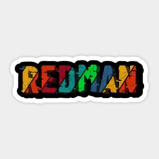 vintage color Redman Sticker